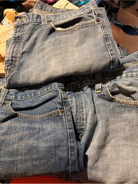 Lot of 3 Vintage Roebuck & Co Jeans 38x34 Relaxed Straight 100% Cotton 3-Pack